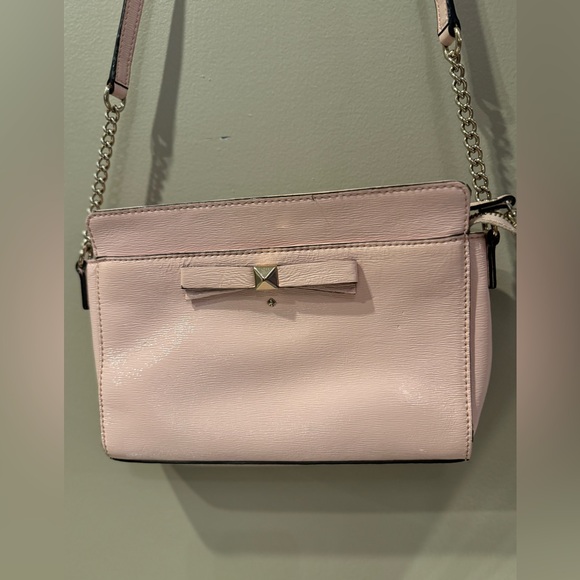 Kate Spade 14K plated Angelica Ballet Slipper Pink Leather Crossbody Bag - Picture 8 of 8